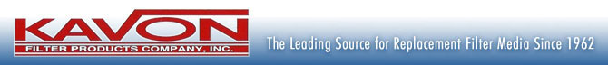 Kavon Filter Products Company, Inc. - The leading Source for replacement filter media since 1962